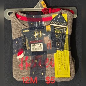 NWT Holiday PJs 12M